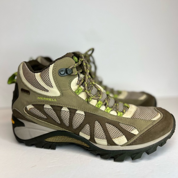 Merrell Womens Siren Ventilator Mid GTX  J16042 Olive/Brown Sz 9.5M Hiking/Trail - Picture 2 of 16